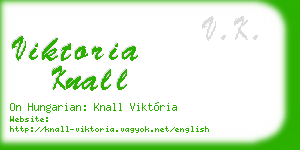 viktoria knall business card